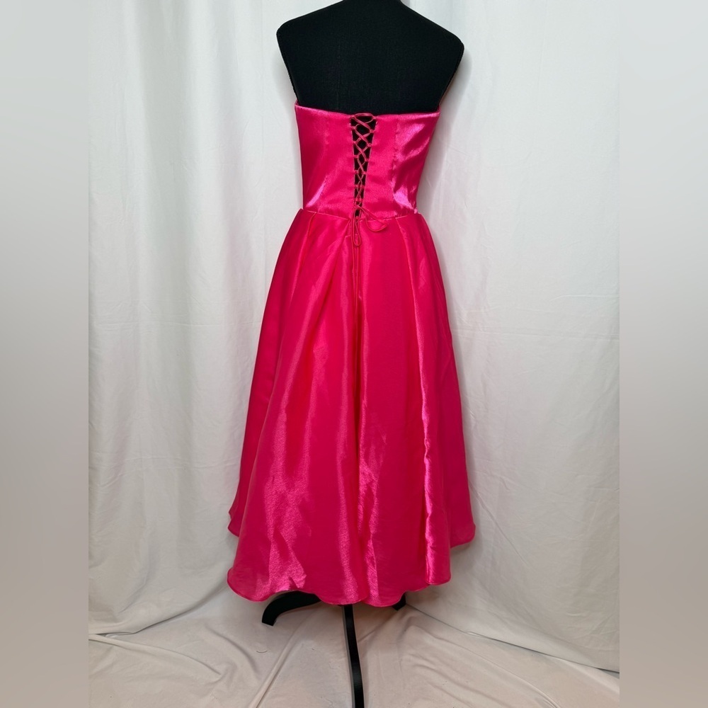 NWT Elegant Pink Strapless Dress - Picture 2 of 2